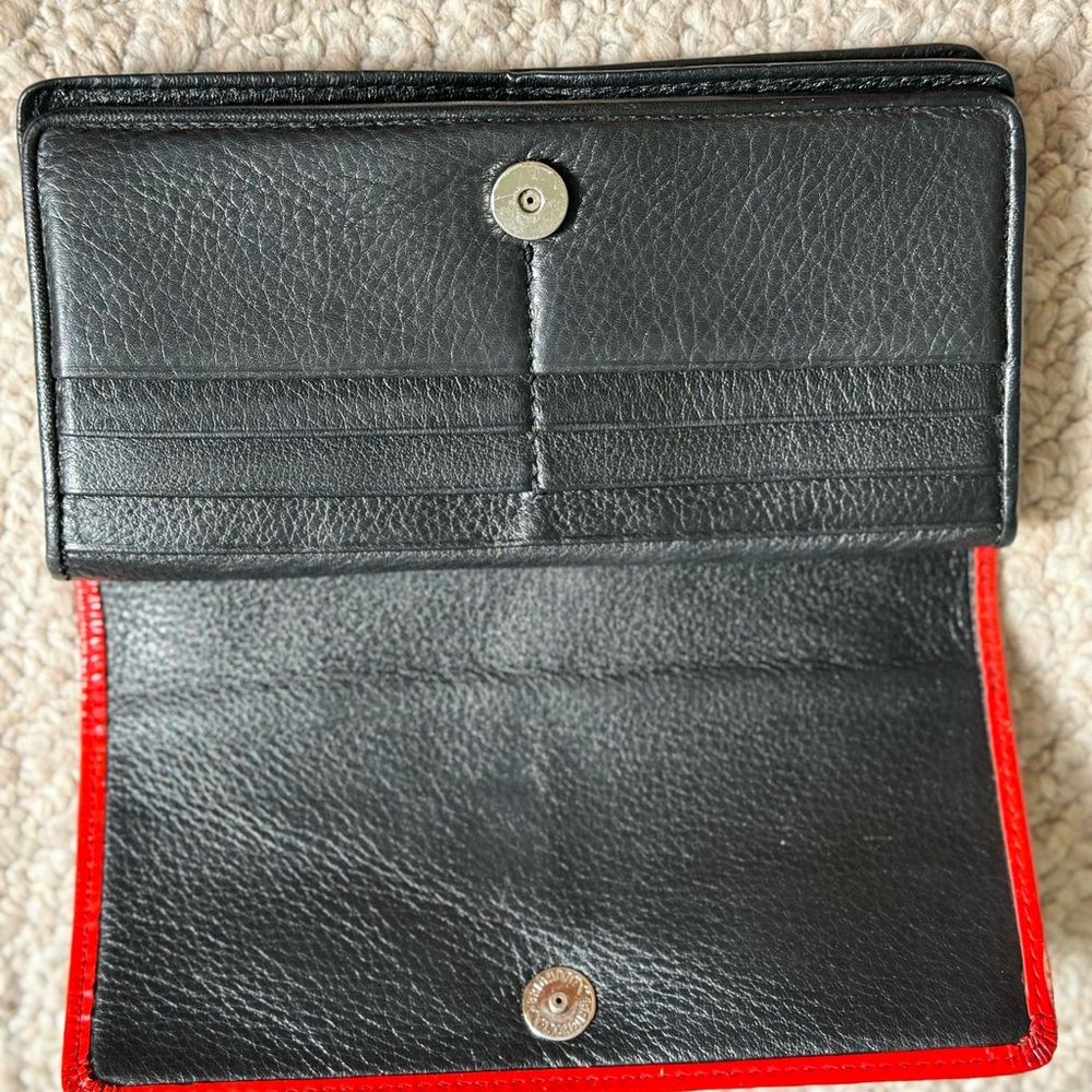 Brighton Red and White Graphic Wallet - Picture 9 of 17